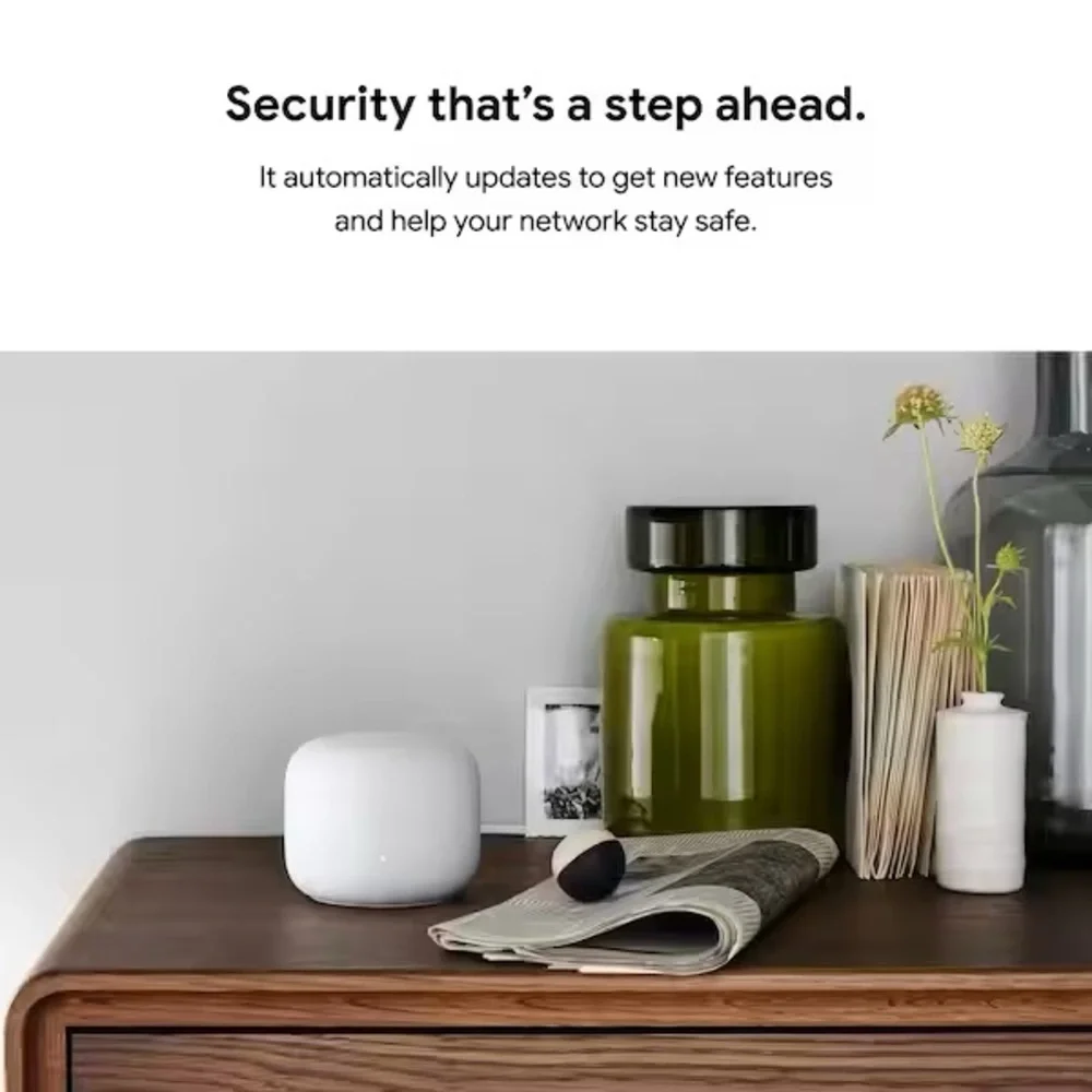 GOOGLE Nest Wifi - Mesh Router AC2200 and 2 Points with Google Assistant - 3 Pk